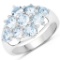 APP: 0.3k Gorgeous Sterling Silver 2.88CT Blue Topaz Ring App. $275 - Great Investment - Intricate P