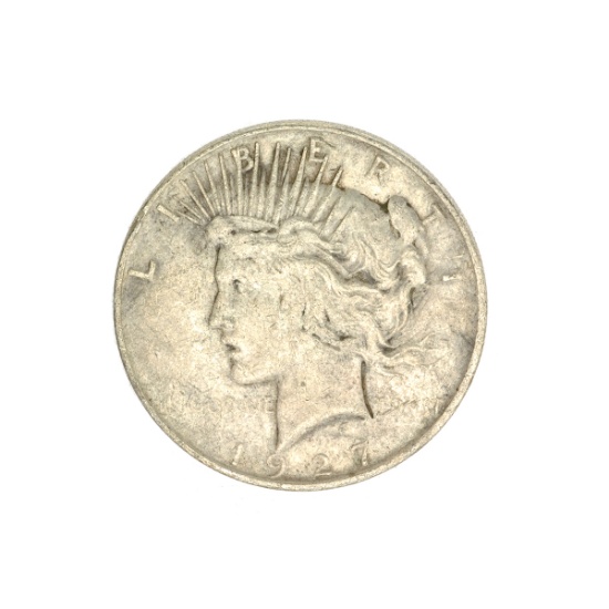 1927-D U.S. Peace Type Silver Dollar Coin