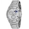 *Mathey Tissot Men's Elisir Moon Round Stainless Steel Case White Dial Sapphire Push/Pull Quartz Wat