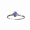 APP: 0.7k Fine Jewelry Designer Sebastian 0.33CT Tanzanite /Topaz  And Sterling Silver Ring