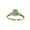 APP: 1k Fine Jewelry 14KT. Gold, 1.27CT Green Emerald And White Sapphire Ring