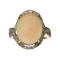 APP: 3.7k 14KT. Yellow/White Gold, 4.04CT Opal And Diamond Ring