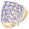 APP: 5.2k 2.00CT Round Cut Tanzanite Sterling Silver Ring - Great Investment - Mesmerizing Quality!