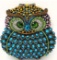 *Rare Exquisite Swarovski Crystal Element Handbag by Christal Couture -Olivia Your Opulent Owl - Gre