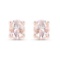APP: 0.4k 0.50CT Oval Cut Morganite Sterling Silver Earrings - Great Investment - Classic Quality! -