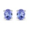 APP: 0.8k 0.40CT Oval Cut Tanzanite Sterling Silver Earrings - Great Investment - Exceptional Qualit