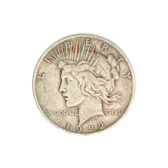 1922-D U.S. Peace Type Silver Dollar Coin