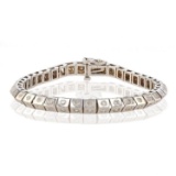 APP: 9.9k *3.10ctw Diamond 14K White Gold Tennis Bracelet (Vault_R12 23009)