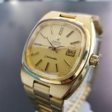 *Omega Seamaster Automatic Ladies Swiss Vintage Gold Plated Watch -P-