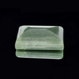APP: 0.8k 100.46CT Rectangular Cut Cabochon Nephrite Jade Gemstone