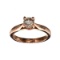 APP: 5.2k Fine Jewelry 14KT. Rose Gold, 0.57CT Round Cut Diamond Ring