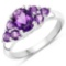 APP: 0.2k Gorgeous Sterling Silver 1.10CT Amethyst Ring App. $220 - Great Investment - Elegant Piece