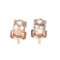 APP: 0.7k Fine Jewelry 1.30CT Morganite And  Rose Gold Plated Earrings