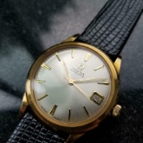 *OMEGA 10k Gold-Capped Date Automatic c.1964 Swiss Vintage Men's Watch -P-