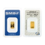 1.gram SMI .9999 AU Gold Bar- Great Investment-