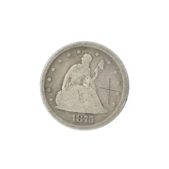 1875 Liberty Seated Twenty Cent Coin