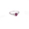 APP: 0.8k 0.67CT Ruby And Topaz Platinum Over Sterling Silver Ring