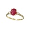 APP: 1k Fine Jewelry 14KT. Gold, 1.53CT Ruby And White Sapphire Ring