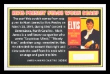 Extremely Rare Elvis Presley Swatch of Stage Worn Scarf With Certification