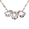Fine Jewelry 22.89CT Purple To Colorless Quartz And White Sapphire Sterling Silver Necklace