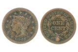 Very Rare 1847 Early Date U.S. Large Cent Coin - Great Investment -