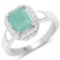 Gorgeous Sterling Silver 1.53CT Emerald Ring App. $1,115 - Great Investment - Graceful Piece!
