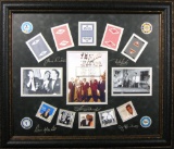 *Rare The Rat Pack Chips and Cards Museum Framed Collage 01 - Plate Signed