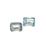 APP: 1.2k 4.01CT Rectangular Cut Aquamarine Parcel