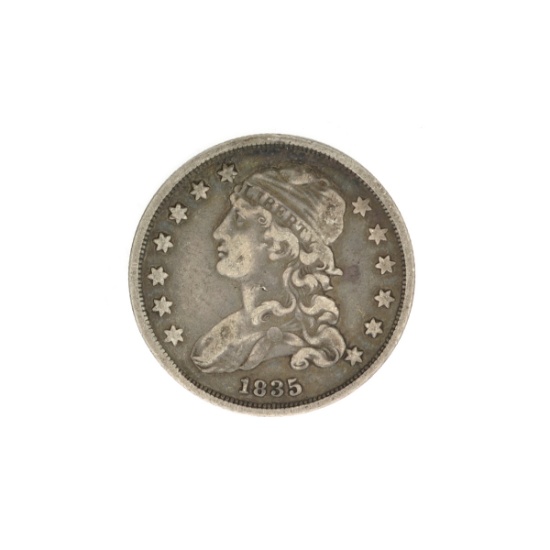 1835 Capped Bust Quarter Dollar Coin