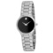 Movado Women's Serio Round Stainless Steel Case Black Dial Sapphire Push/Pull Quartz Watch (Vault_M)