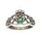 Fine Jewelry Designer Sebastian, Emerald And Sterling Silver Ring