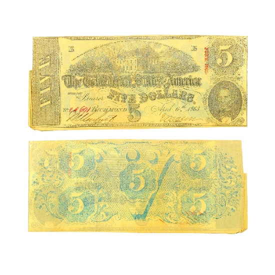 $5 Richmond Confederate States of America Note