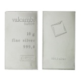 10 Grams .999 Silver Bar Valcambi Suisse - Great Investment-