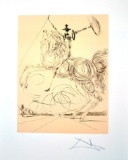SALVADOR DALI Don Quioxte in Sepia Print, 241 of 500