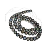 Black Pearl Strand Necklace