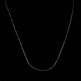 *Fine Jewelry 14KT. White Gold, 18'' Diamond Cut Link Chain (GL 25)