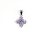 APP: 1.6k Fine Jewelry 1.25CT Mixed Cut Tanzanite And Platinum Over Sterling Silver Pendant