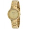 Mathey Tissot Women's Classic Round Stainless Steel Case Gold Dial Sapphire Push/Pull Quartz Watch (