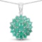 4.09CT Oval Cut Emerald Sterling Silver Pendant - Great Investment - Fascinating Quality! -PNR-