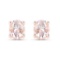 0.50CT Oval Cut Morganite Sterling Silver Earrings - Great Investment - Classic Quality! -PNR-