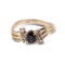 APP: 0.9k 14KT. Gold, 0.70CT Blue And White Sapphire Ring