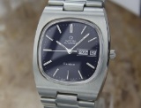 *Omega Geneve Vintage Automatic 1970s Swiss Mens Stainless Watch -P-