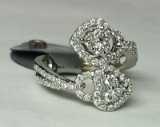 *Fine Jewelry 18KT Gold, 0.90CT Diamond Ring (FJ F366)