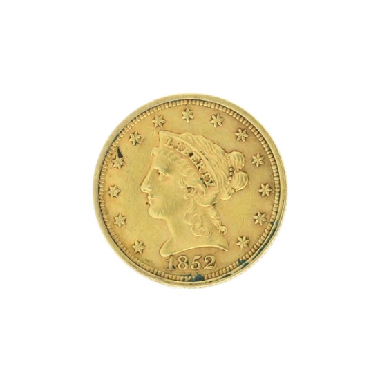 Rare 1852 $2.50 Liberty Head Gold Coin Great Investment