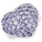 3.11CT Round Cut Tanzanite Sterling Silver Ring - Great Investment - Elegant Quality! -PNR-