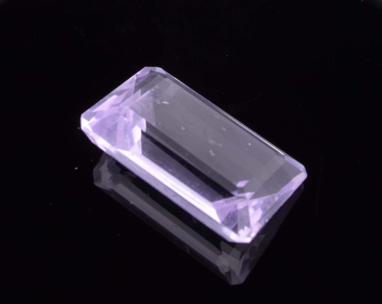 APP: 0.5k 27.00CT Emerald Cut Light Purple Amethyst Quartz Gemstone