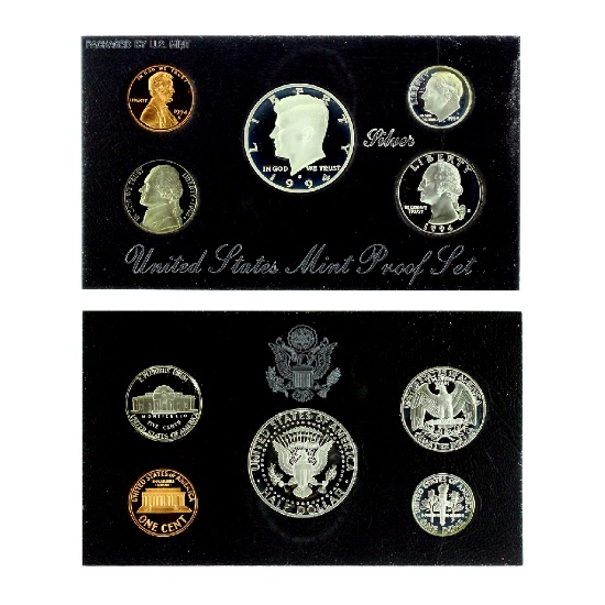 Extremely Rare 1994 U.S. Mint Silver Proof Coin Set Great Investment