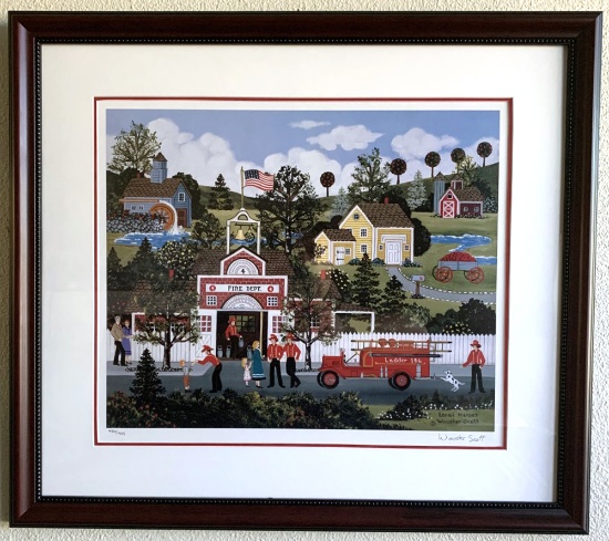 Wooster Scott - "Local Heroes" Framed Lithograph Signature & Numbered Editon - Great Investment -