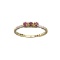 APP: 0.5k Fine Jewelry 14KT. Gold, 0.19CT Red Ruby And Diamond Ring