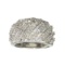 APP: 1.2k 0.60CT Melee Cut Diamond And Rhodium Over Sterling Silver Ring